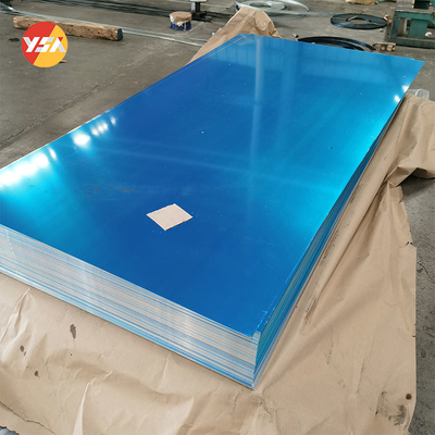 0.5 / 2.0 / 1.25 / 1.6 / 2.5mm 1050 5052 H14 H32 Temper One Side Blue PVC Aluminum Sheet