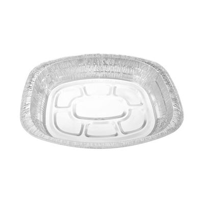 2270ml Oval Aluminum Foil Dinner Plate Fish Pans Foil Grilling BBQ Container