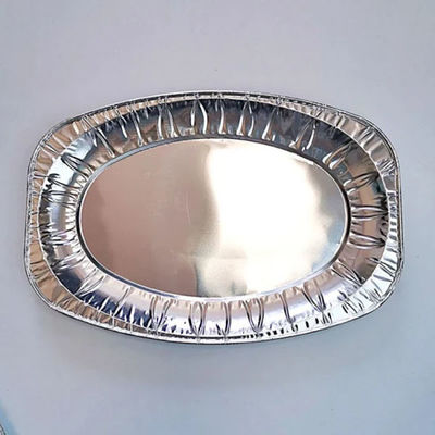 2270ml Oval Aluminum Foil Dinner Plate Fish Pans Foil Grilling BBQ Container