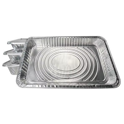 Hot And Cold Rectangular Aluminum Lasagna Tray Disposable Aluminum Foil Lasagna Tray