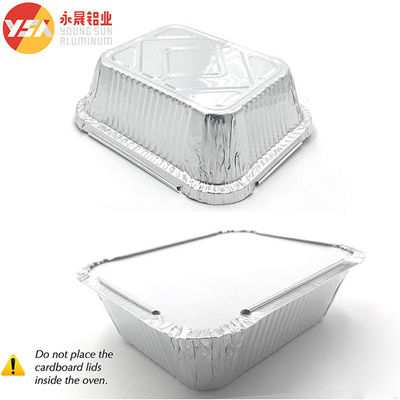 500ml 900ml 1000ml Foil Tray Disposable Food Aluminium Foil Container Foil Pan With Lid