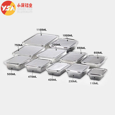 Aluminum Foil Baking Tray Disposable Fast Food Box Take Away Container
