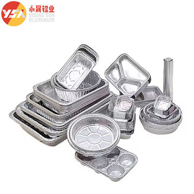 Aluminum Foil Baking Tray Disposable Fast Food Box Take Away Container