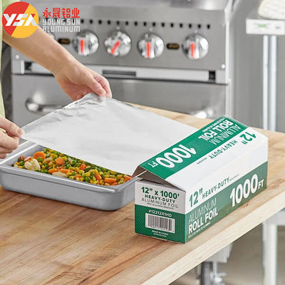 273x165mm Kitchen Foil Heavy Duty Food Wrapping Aluminum Paper Rolls