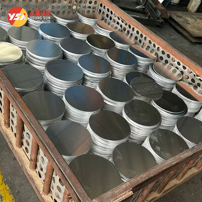 1050 3003 Aluminum Circle Disc O H12 Temper Deep Drawing 0.3-6mm Custom Diameter High Flatness Cookware Blank