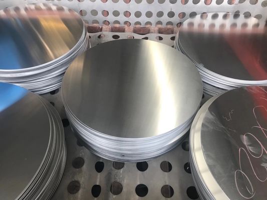 Non Stick 1050 3003 5052 Aluminum Round Circle Cookware Utensils Custom Size High Flatness Burr Free Edge Food Grade
