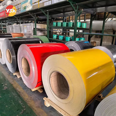İnşaat Boyalı Alüminyum Rulo için 0.1-6.0mm Kalın Ön Boyalı Alüminyum Levha PE PVDF