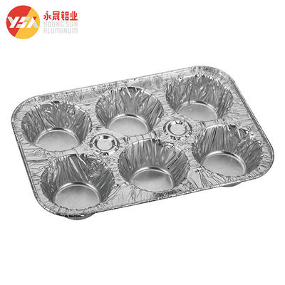 Household Aluminum Foil Cups Mini Egg Tart Mold Pan for Baking 4 oz