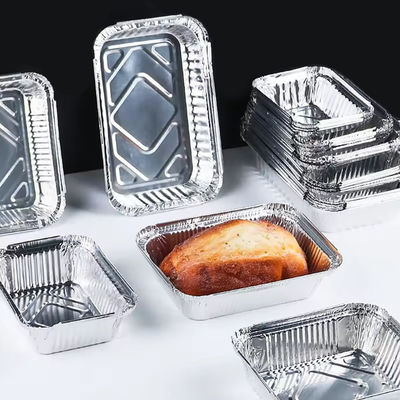 Küçük Folyo Taşları 130mm*100mm*42mm 230ml Kapaklı Mini Ekmek Taşları