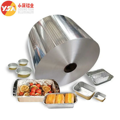 8006 Alaşım H22 100mic Alüminyum Folyo Jumbo Roll Gıda Kaliteli Konteyner Folyo