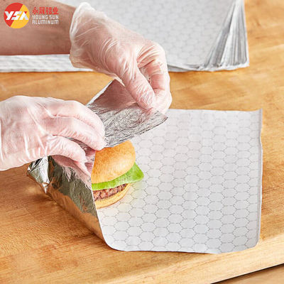 Burger Folyo Alüminyum Folyo Eğimli Altıgon Bal Arısı Kağıdı Burger Sargısı