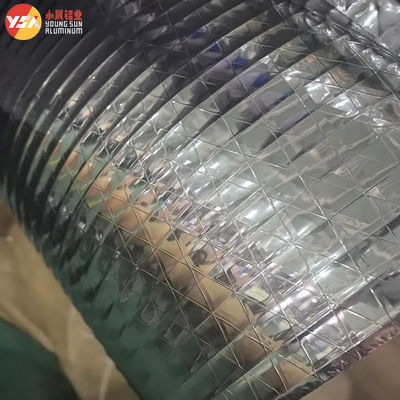Isı yalıtımı için Rhombus Güçlendirilmiş Alüminyum Folyo Metallizasyon Kaplama Polyester Film Alüminyum Folyo