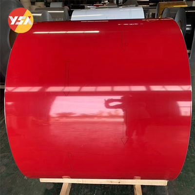 1000 & 3000 Series PVC Coated Aluminum Coil 0.6mm Wood Grain Aluminum Coil Stock For Gutter Roofing Wall