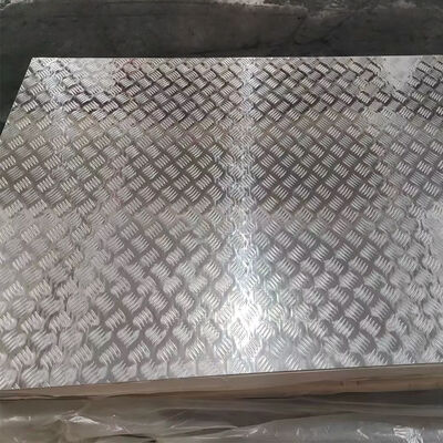 Custom 5 Bar Pattern 0.8*1220*2440 Aluminum Checkered Plate 3003 5754 Embossed Sheet for Elevator Floor
