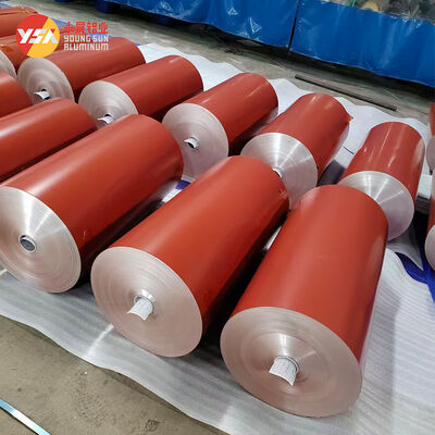 5052 PVDF Kaplı Alüminyum Bobine 0.3mm-3.0mm Özel Genişliği Çatı Çukurlu Bina Cephesi için Hava Duruma Dirençli