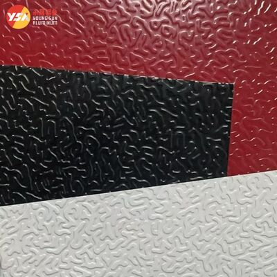 HVAC Ceketleme için Renk Kaplamalı Sıva Kabartmalı Alüminyum Levha PVDF 25 Mikron Korozyona Dirençli 0.2-3mm