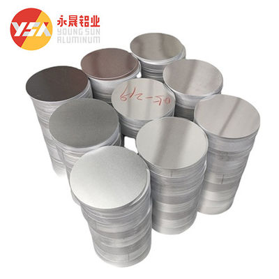 A3003 Alüminyum Disk Mill Finish Coating Pan Non Stick Özel Boyut Yüksek Düzlük Burr Free Edge Gıda Sınıfı