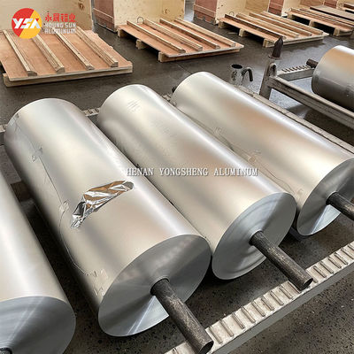 8006 8011 Alüminyum Folyo Jumbo Rulo Gıda Kabı İç Çap 76 mm Masura Sarma Folyosu