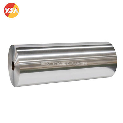 8006 8021 8079 Alüminyum Folyo Jumbo Rulo 11 Mikron Yüksek Bariyerli Ambalaj Folyosu