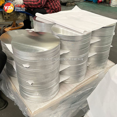 0.55mm 1060 Alüminyum Çember O H Temper Diski Mutfak Özel Boyut Yüksek Düzlük Burr Free Edge Gıda Sınıfı