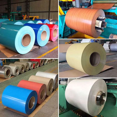 Alaşımlı Renk Kaplı PE PVDF Alüminyum Bobin 3003 3005 Metal Rulo